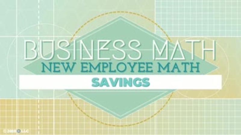 New Employee Math: Savings