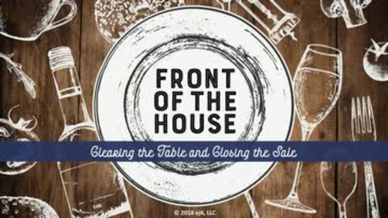 Front of the House: 12. Clearing the Table and Closing the Sale