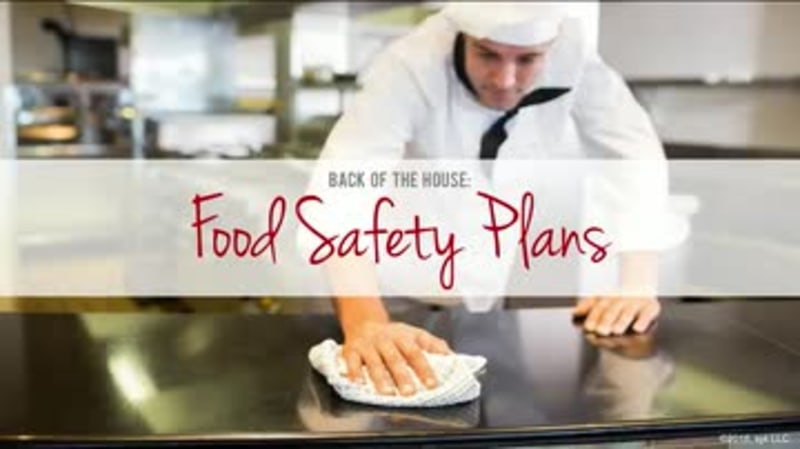 Back of the House: 06. Food Safety Plans