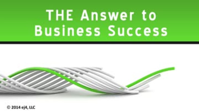 THE Answer for Business Success