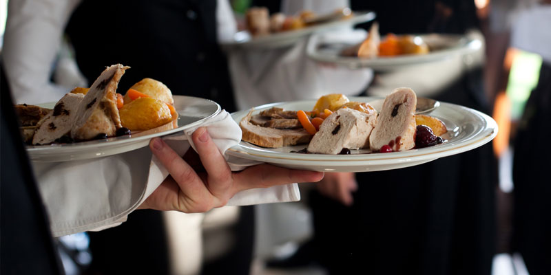 Plate Carrying and Delivering Meals