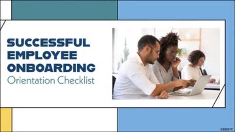 Successful Employee Onboarding: 03. Orientation Checklist
