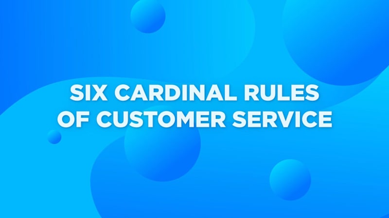 Six Cardinal Rules Of Customer Service - Telephone Doctor Customer Service Training