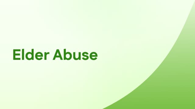 Elder Abuse - New Aged Care Standard 1