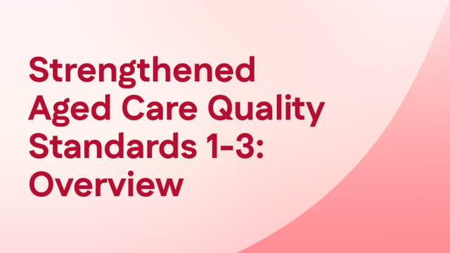 Strengthened Standards 1-3 Overview