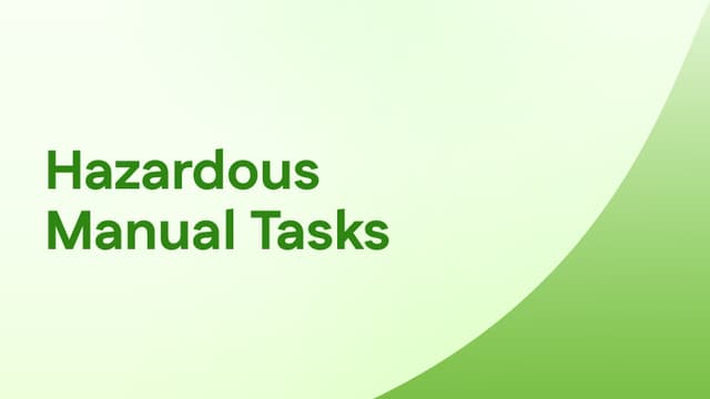 Hazardous Manual Tasks - New Aged Care Standard 2