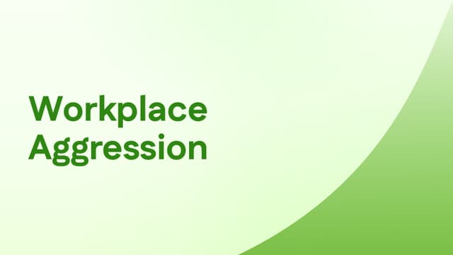 Workplace Aggression - New Aged Care Standard 2