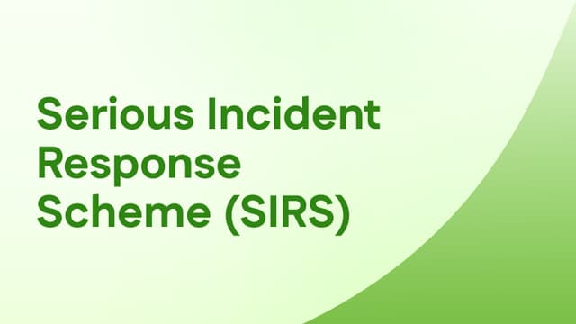 Serious Incident Response Scheme (SIRS) - New Aged Care Standard 2